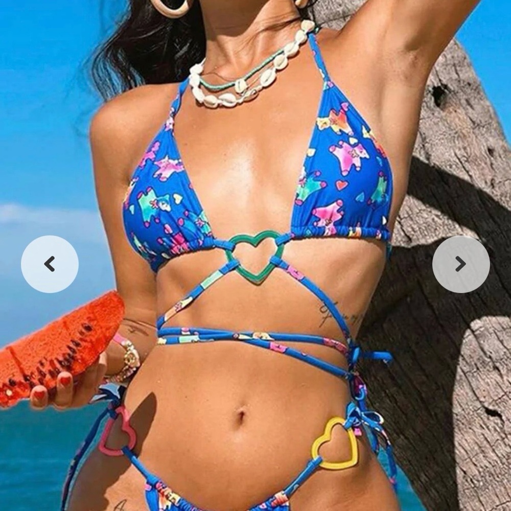 Brazilian Style Colorful Print Bikini Set - Picture 12 of 12
